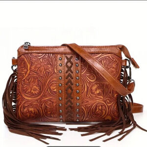 Brown Western Crossbody Bag NIP